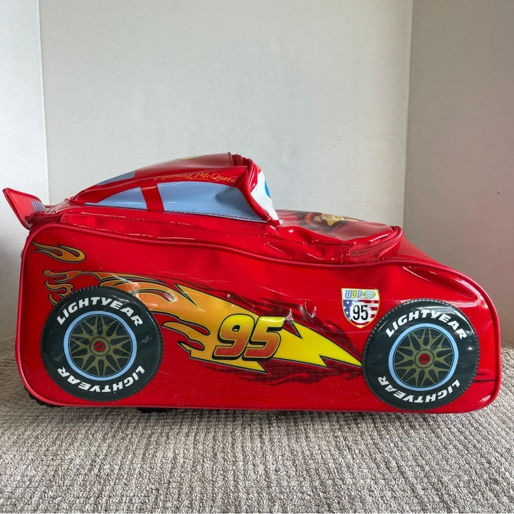 Disney Cars Lightning Mcqueen red Suitcase carry-on Luggage